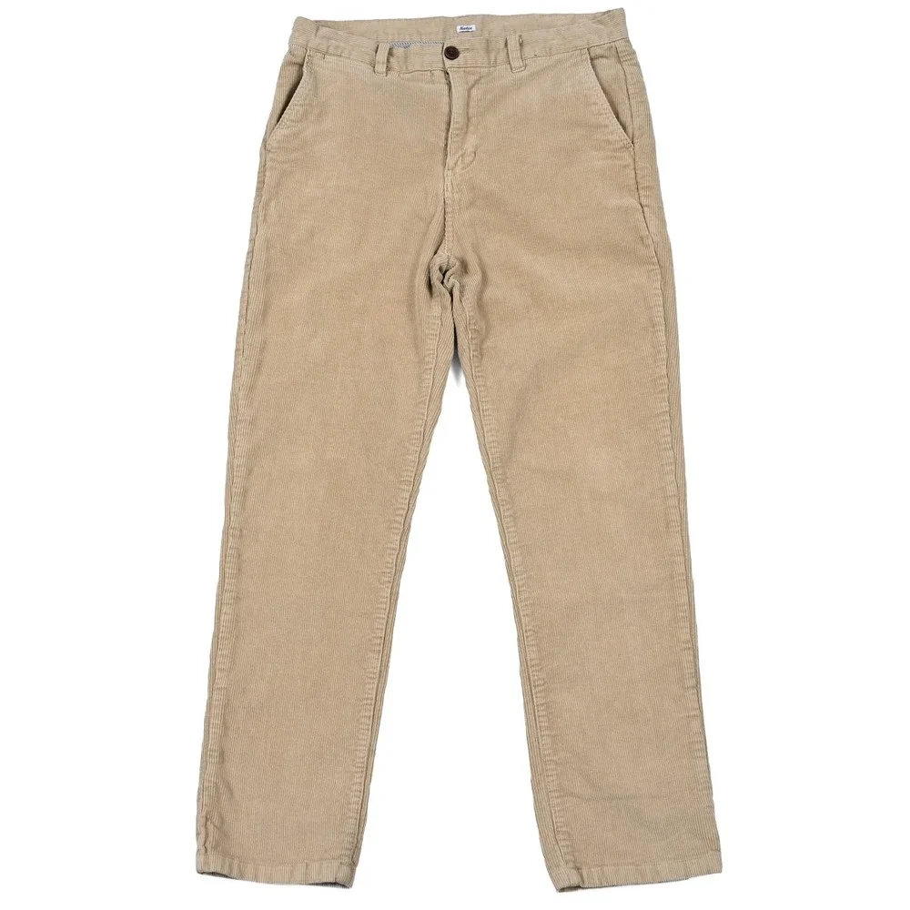 Katin Pipeline Corduroy Pants Men's 33 (34x29.5) Beige Stretch‎ Straight Surf